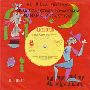 Various - Al III-lea Festival De Muzică Ușoară Romanească Mamaia – August 1 ...