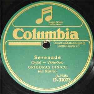 Grigoras Dinicu - Souvenir / Serenade