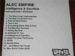 Alec Empire - Intelligence & Sacrifice Instrumentals / Alt Mixes