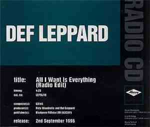 Def Leppard - All I Want Is Everything