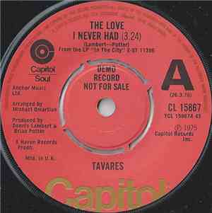 Tavares - The Love I Never Had