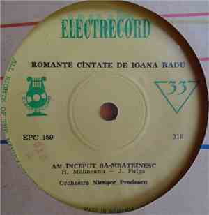 Ioana Radu - Romanțe Cîntate De Ioana Radu