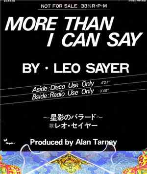 Leo Sayer - More Than I Can Say