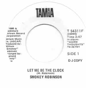 Smokey Robinson - Let Me Be The Clock
