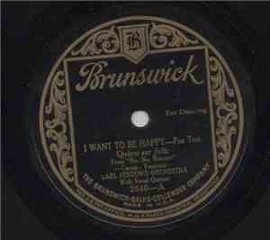 Carl Fenton's Orchestra - I Want To Be Happy / No, No, Nanette Medley