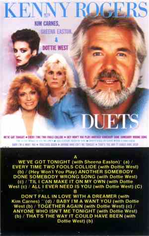 Kenny Rogers With Kim Carnes, Sheena Easton & Dottie West - Duets