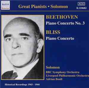 Beethoven, Bliss, Solomon - Piano Concerto No. 3 - Piano Concerto