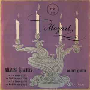 Mozart, Barchet Quartet - Milanese Quartets