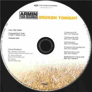 Armin van Buuren Feat. Vanvelzen - Broken Tonight