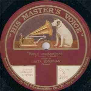 Greta Söderman - Farväl Ungdomslycka / Därför Bättre Att Ej Vara