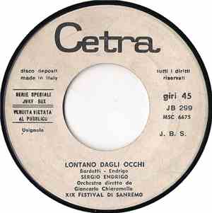 New Trolls / Sergio Endrigo - Io Che Ho Te / Lontano Dagli Occhi