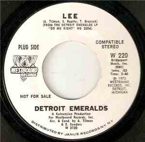 Detroit Emeralds - Whatcha Gonna Wear Tomorrow / Lee