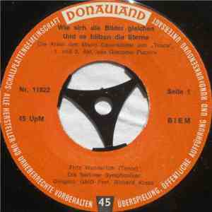 Fritz Wunderlich, Die Berliner Symphoniker - Wie Sich Die Bilder Gleichen - ...