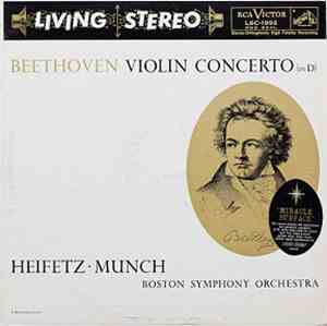 Beethoven, Heifetz • Munch, Boston Symphony Orchestra - Violin Concerto (In ...