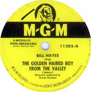 Bill Hayes, Orchestra Conducted By George Bassman - The Golden Haired Boy F ...