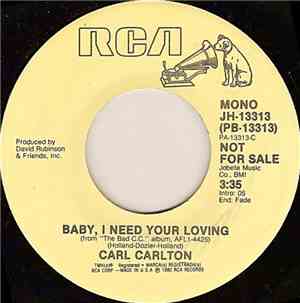 Carl Carlton - Baby, I Need Your Loving