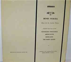 Henry Purcell, Denis Stevens - Music For The London Theatre