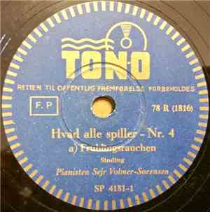 Pianisten Sejr Volmer-Sørensen - Hvad Alle Spiller - Nr. 4