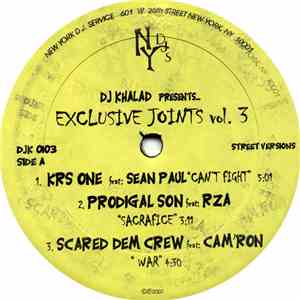 Various - DJ Khalad Presents Exclusive Joints Vol. 3