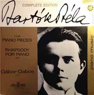 Béla Bartók, Gábor Gabos - Four Piano Pieces / Rhapsody For Piano Op. 1