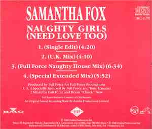 Samantha Fox - Naughty Girls (Need Love Too)