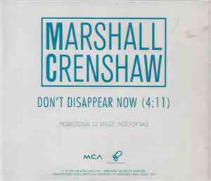 Marshall Crenshaw - Don't Disappear Now