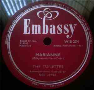 The Tunettes  - Marianne / Gonna Get Along Without Ya Now
