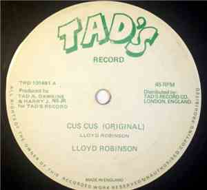 Lloyd Robinson, Delroy Wilson - Cus Cus (Original) / Once Upon A Time (Orig ...