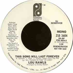 Lou Rawls - This Song Will Last Forever