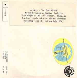 Archive - So Few Words