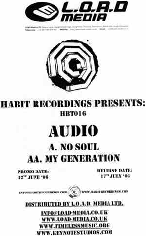 Audio - No Soul / My Generation