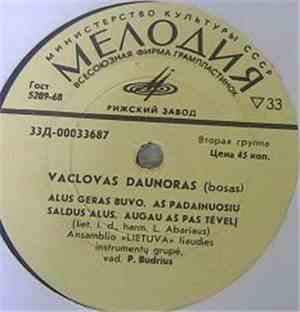 Vaclovas Daunoras - Alus Geras Buvo