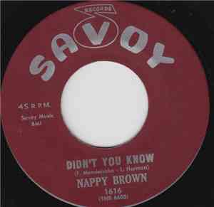Nappy Brown - Didn't You Know