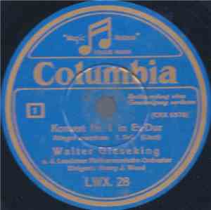 Walter Gieseking U. D. Londoner Philharmonische Orchester, Henry J. Wood -  ...