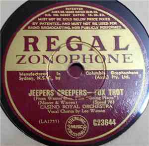 Casino Royal Orchestra - Jeepers Creepers / Say It With A Kiss