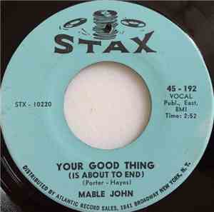 Mable John - Your Good Thing (Is About To End)