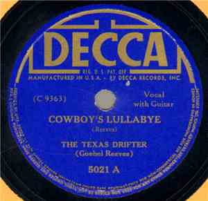 The Texas Drifter - Cowboy's Lullabye / Meet Me At The Crossroads, Pal