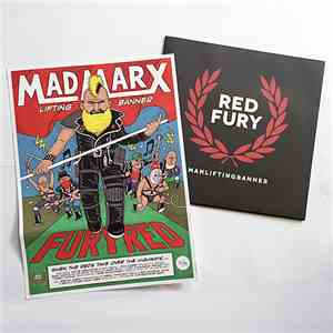 Man Lifting Banner - Red Fury