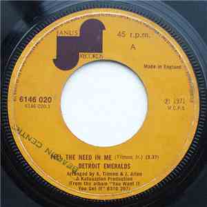 Detroit Emeralds - Feel The Need In Me