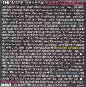 Thommie Bayer - Alles Geregelt