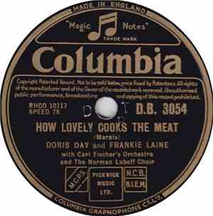 Frankie Laine with Doris Day, Jo Stafford - How Lovely Cooks The Meat / Ham ...