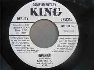 Earl Bostic And His Orchestra - Remember / Cherry Bean