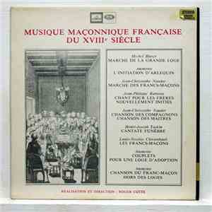 Roger Cotte - Musique Maconnique Francaise Du XVIII Siecle