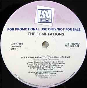 The Temptations - All I Want From You