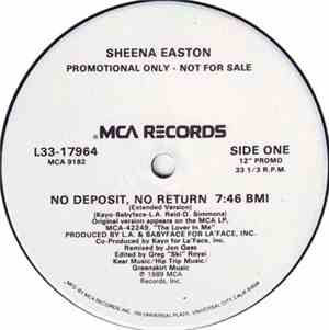 Sheena Easton - No Deposit, No Return
