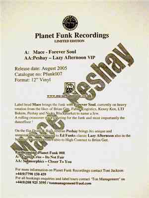 Mace & Ed Funk - Forever Soul / Lazy Afternoon VIP