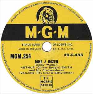 Arthur (Guitar Boogie) Smith And His Cracker-Jacks - Dime A Dozen / Mule Tr ...