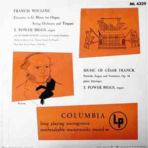Francis Poulenc ‧ César Franck / E. Power Biggs , Organ ‧ Richard Burgin Co ...