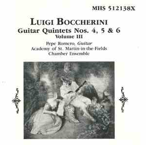 Luigi Boccherini - Pepe Romero, Academy Of St. Martin-in-the-Fields' Chambe ...