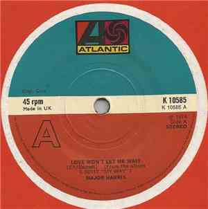 Major Harris - Love Won't Let Me Wait